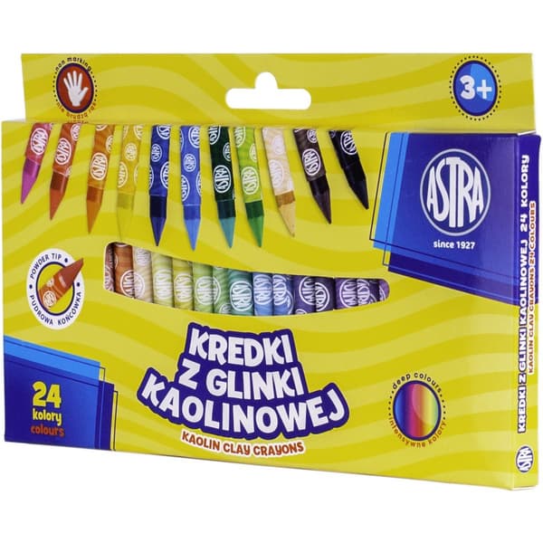 Kaolin lerblyanter 24 farver ASTRA