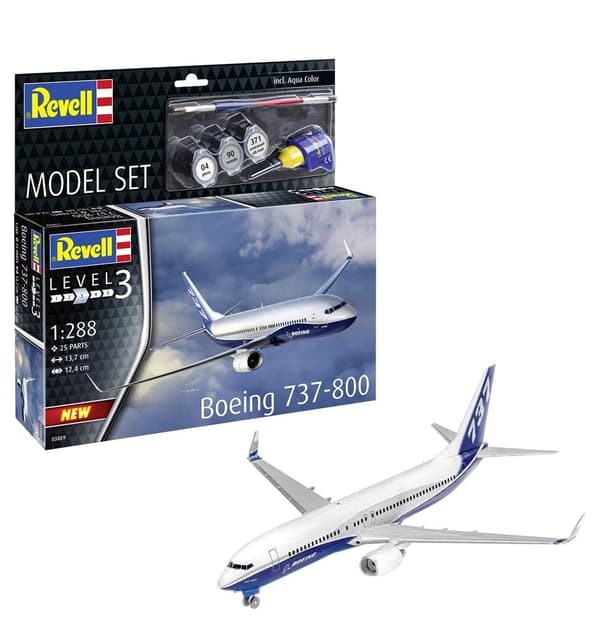 Mallisarja Revell 63809 1:288 BOEING 737-800 Set