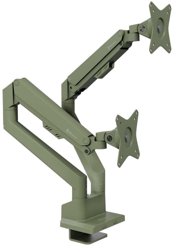 Arozzi TIS Alzare Neo Duo 17\"-32\" 2TFT 3 Niveltä Max.9KG vihreä