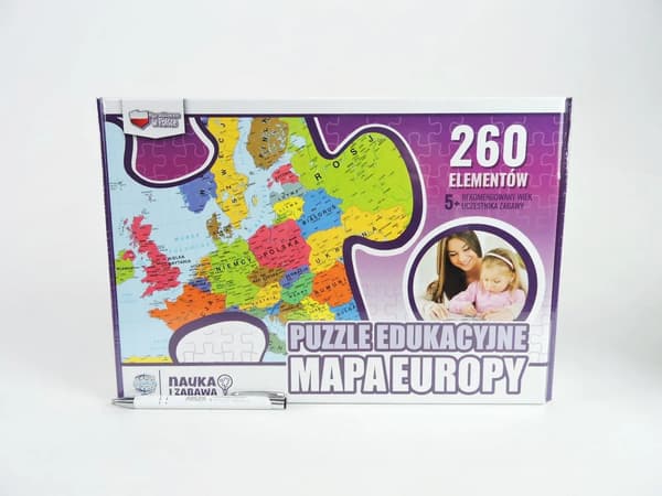 Puslespil 260 Pædagogisk Kort over Europa