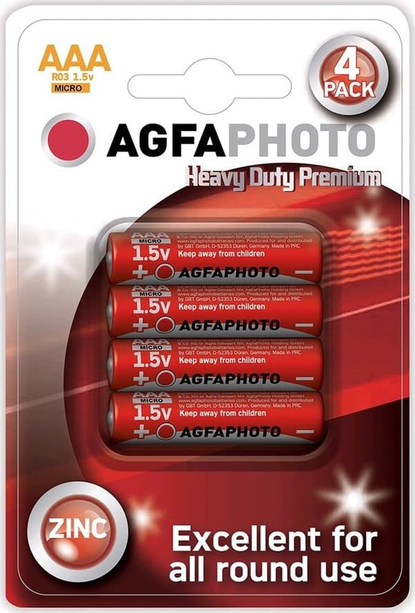 Agfa Batteri Heavy Duty AAA/R03 4 stk