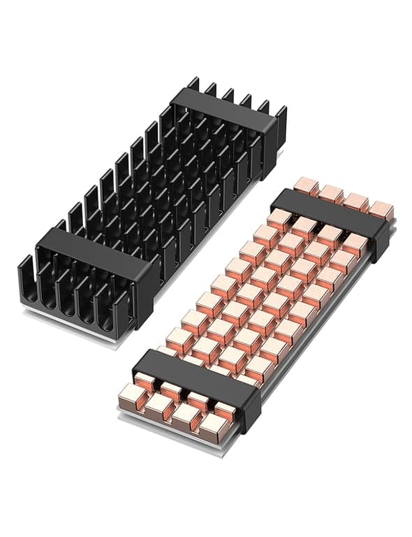 Graugear kylarsats för M.2 2280 SSD, 1x aluminium+1x koppar