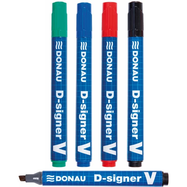 Permanent marker Donau D-Singer V grøn