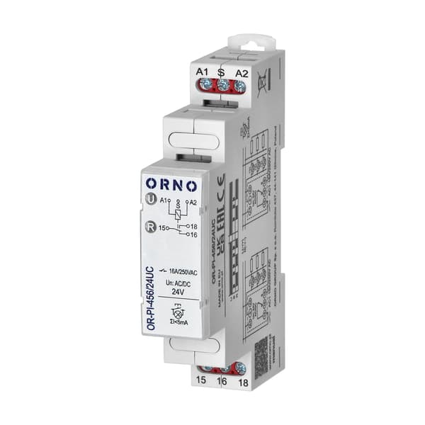 24 VAC/DC, 16A bistabil installationssändare