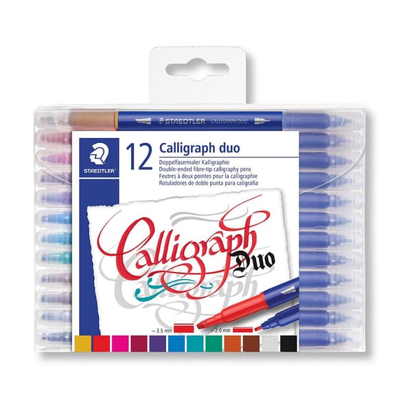 Kalligrafipen Duo 2,0+3,5mm ass (12)