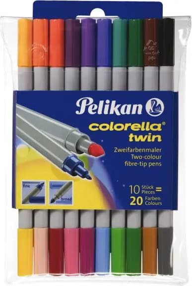 Colorella Twin C304 -kynät 10 kpl - 20 väriä