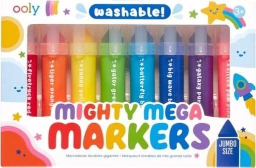 Vaskbare tuschpenne Mighty Mega 8 farver