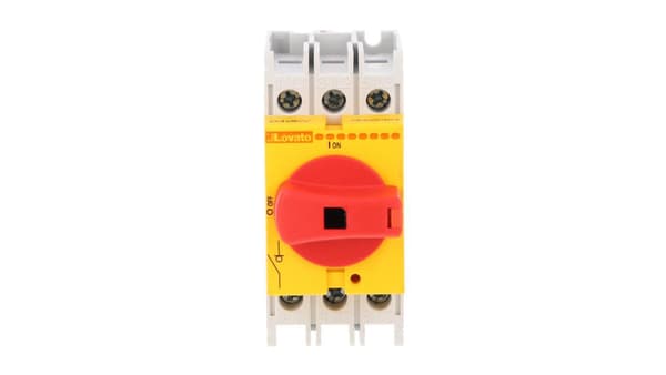 3P 40A isolerende spreder gul/rød GA040ARY
