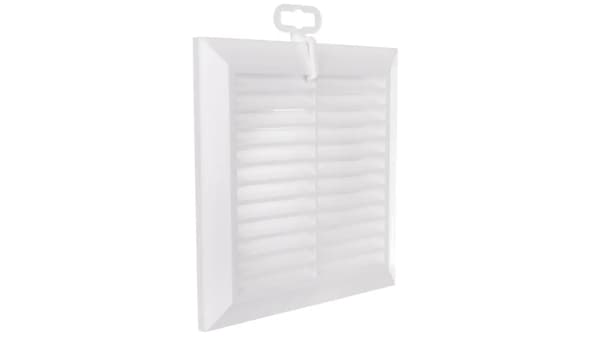 Ventilationsrist 137x137mm fi 100mm hvid T61