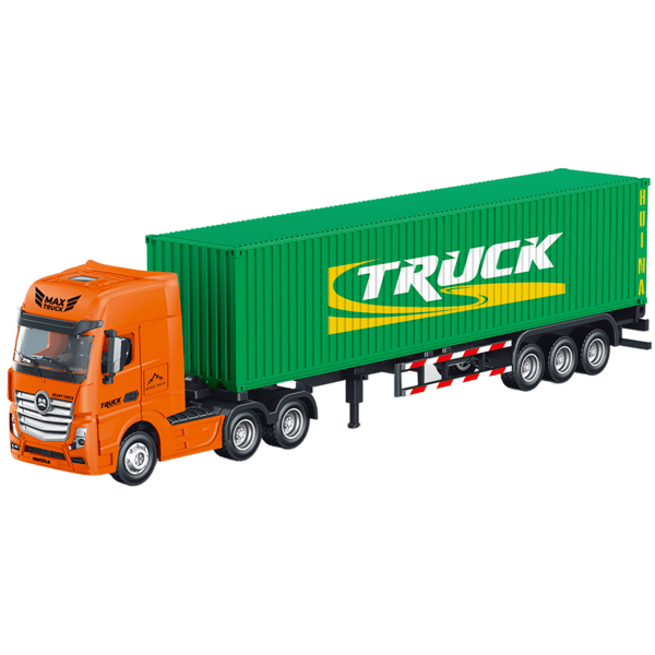 Lastbil Sættevogn Container Metal Huina Grøn 1:50