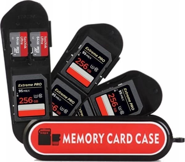 Fodral Fodral Fodral Box Box För Minneskort 5x Sd Sdhc Sdxc + 2x Microsd/Kh4 - Typ A