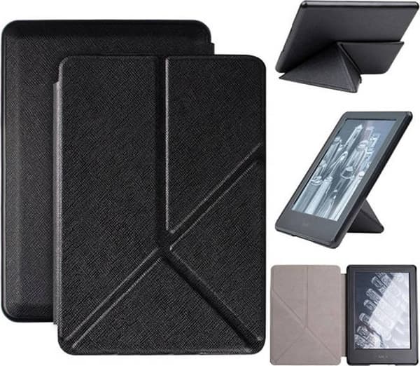 Origami-kotelo Kindle 10 6 -lukulaitteelle (musta)