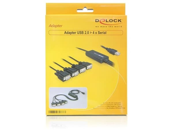 Delock USB 2.0 > 4 x Serial Adapter -
