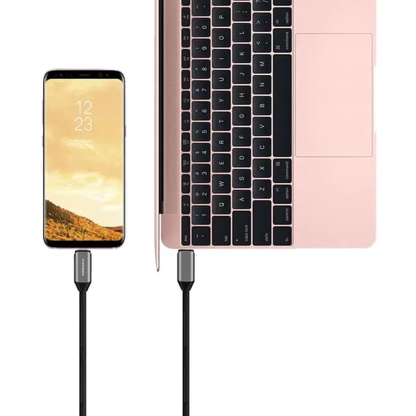 USB-kabel Momax USB-C - USB-C 1 m Sort (36317-uniw)