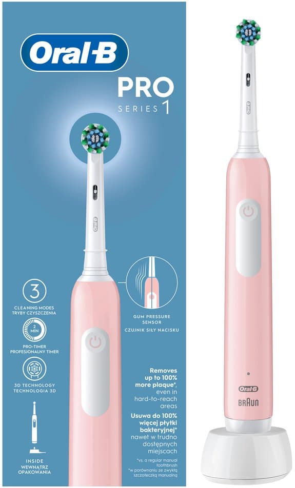 Oral-B Pro 1 Cross Action Pink