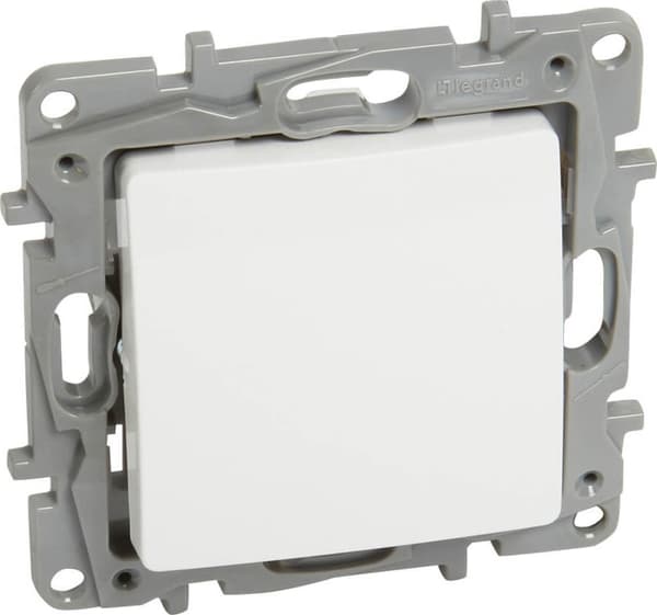 Legrand Enkeltknap Niloe 6A IP20 hvid (764507)