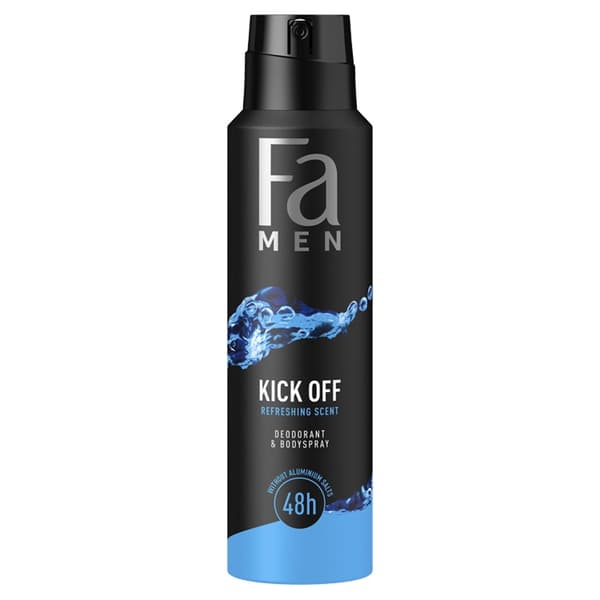 H FA MEN DEO SPRAY KICK OF 150ml