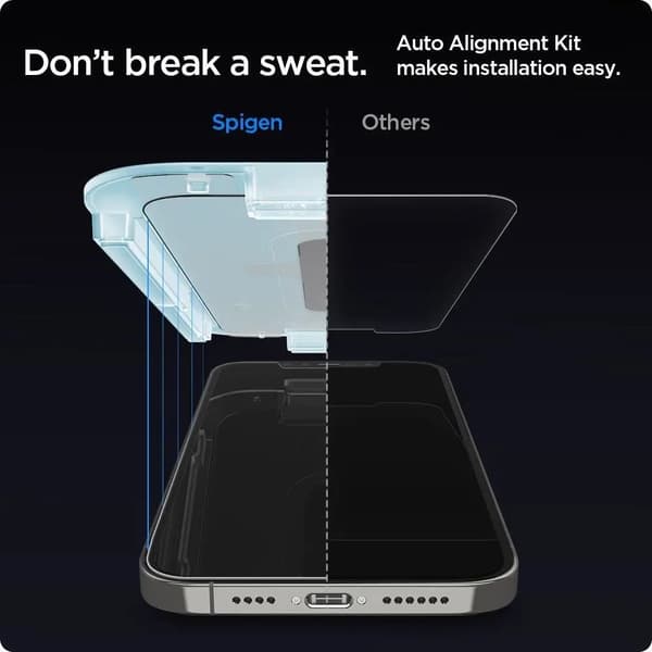 Spigen Glas.tR EZ Fit härdat glas för iPhone 12 / iPhone 12 Pro - 2 st.