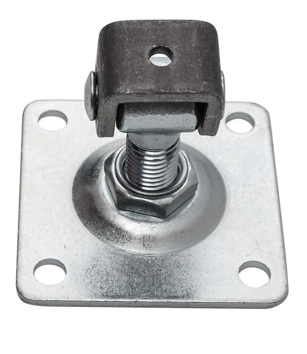 JUSTERBART HÆNGSEL 16 MM MED PLADE 80*80*3MM