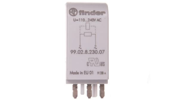 Finder EMC-modul, resistiv shunt 110-240V AC (99.02.8.230.07)
