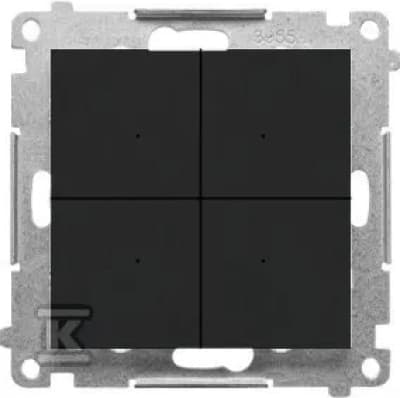 Simon 55 Stik/Knap 4x Elektronisk (Modul) Mat Sort TEW4.01/149