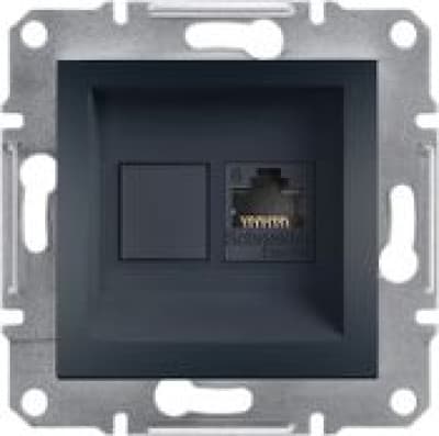 Schneider Electric Computerstik Asfora kat. 6 UTP uden ramme antracit (EPH4700171)