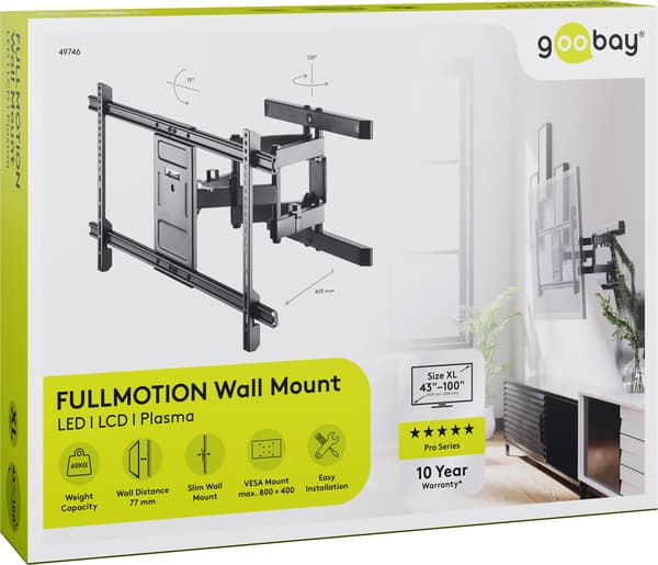 Goobay Pro Fullmotion XL beslag - full