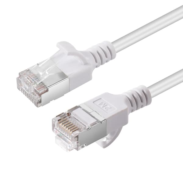 MicroConnect CAT6A U-FTP Slim, LSZH, 10m netværkskabel, hvid