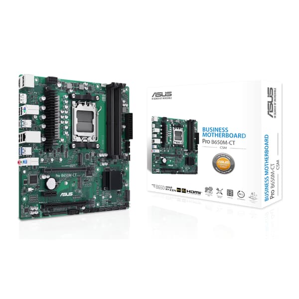 ASUS Bundkort PRO B650M-CT-CSM - micro ATX - Socket AM5 - AMD B650