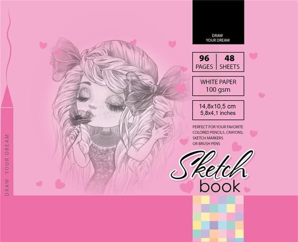 Skissbok 148x105/96K 100g TW FRESH