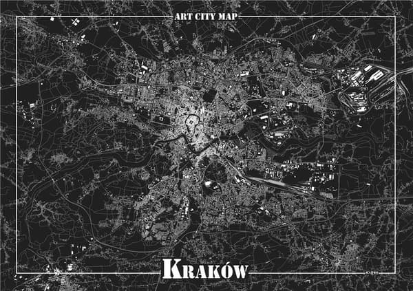 Dekorativ plakat - Kraków