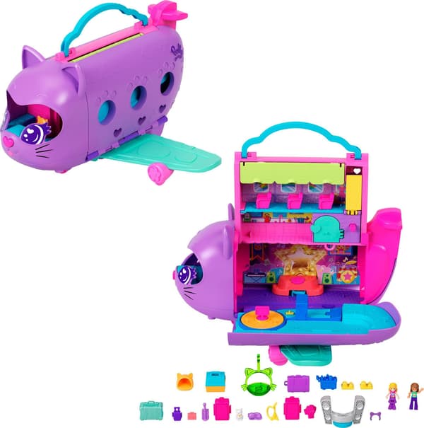 Polly Pocket Kattflygplan-kista