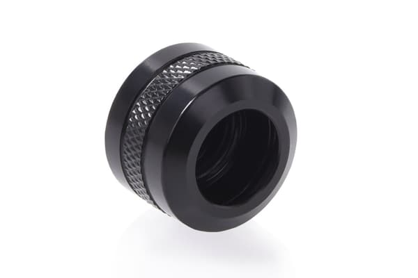 Eiszapfen PRO 13mm HardTube Fitting G1/4 - Dyb Sort (mat sort, til akrylrør, messingrør, kulfiberrør)