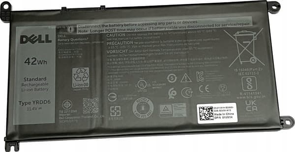Dell 60Wh 4-cellet lithium-ion-batteri til Latitude