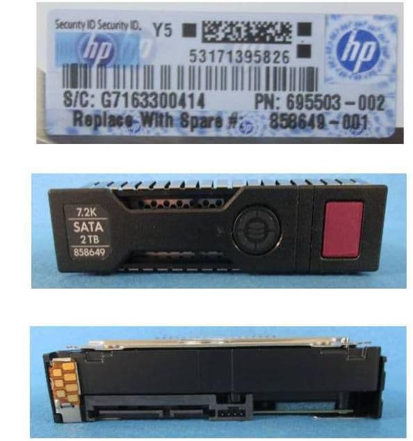 Hewlett Packard Enterprise 2TB SATA 6G 7.2K LFF SC