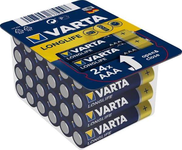Varta-paristo LONGLIFE DE AAA LR03 24 kpl