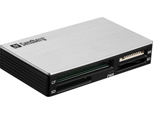 Sandberg USB 3.0 Multi-kortläsare USB 3.0 Multi-kortläsare, CF, CF Typ II, CF+, DV RS-MMC, HC MMC+, MMC, MMC Mobile, MMC+, MS Duo, MS