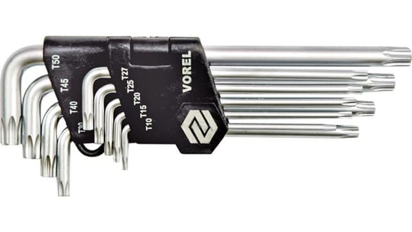 VOREL TORX-AVAINSARJA T10-T50, 9 kpl, CrV 56478