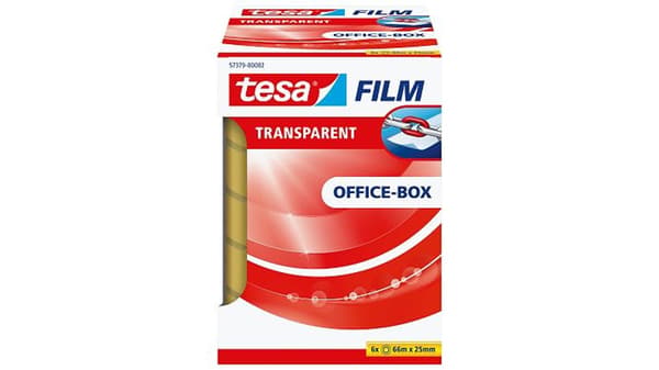 Tesa tesafilm Office Box 6 ruller 66m 25mm banner