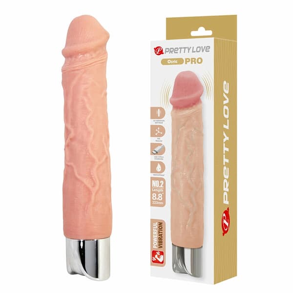 Pretty Love Osric Pro Fleksibel Intim Massager, 10 Tilstande, USB, Beige