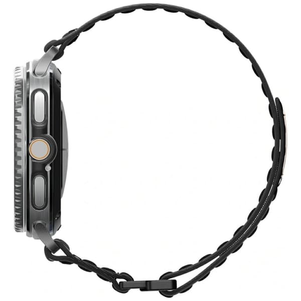 Spigen stofrem (velcro), sort - Samsung Galaxy Watch 8 46mm/44mm/40mm