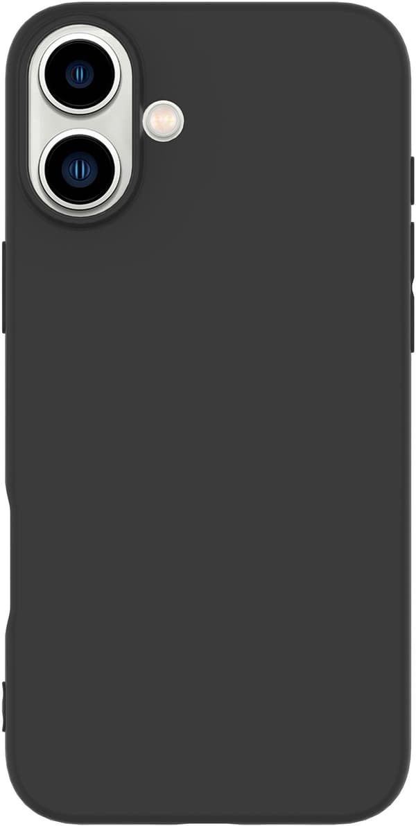 eSTUFF INFINITE (GRS) VIENNA iPhone 16 Sort Cover. Materiale: 100% genanvendt TPU