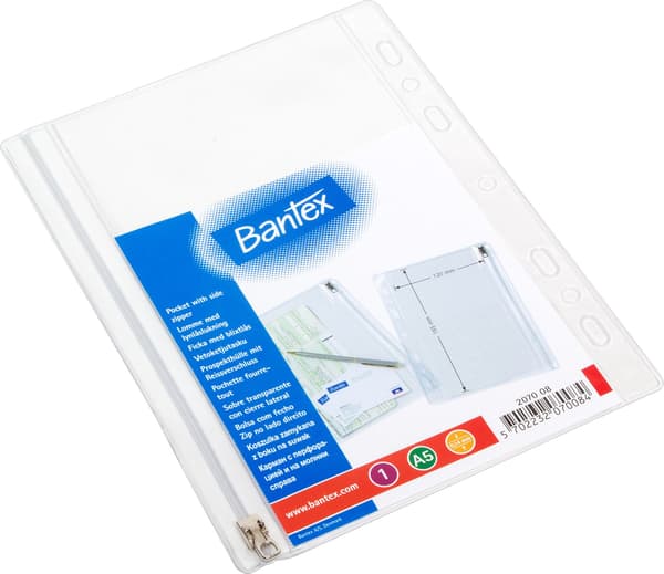 Bantex T-paita vetoketjulla A5 10 kpl