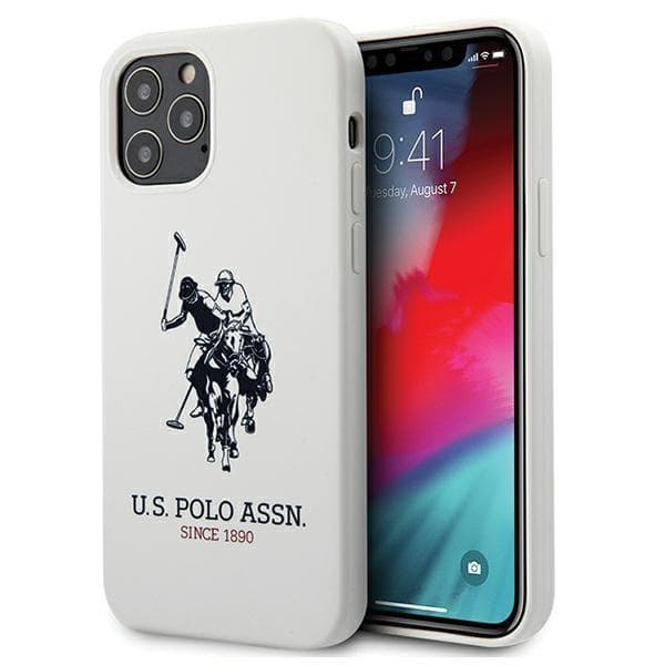 US Polo USHCP12LSLHRWH iPhone 12 Pro Max 6,7\" vit/vit silikonkollektion