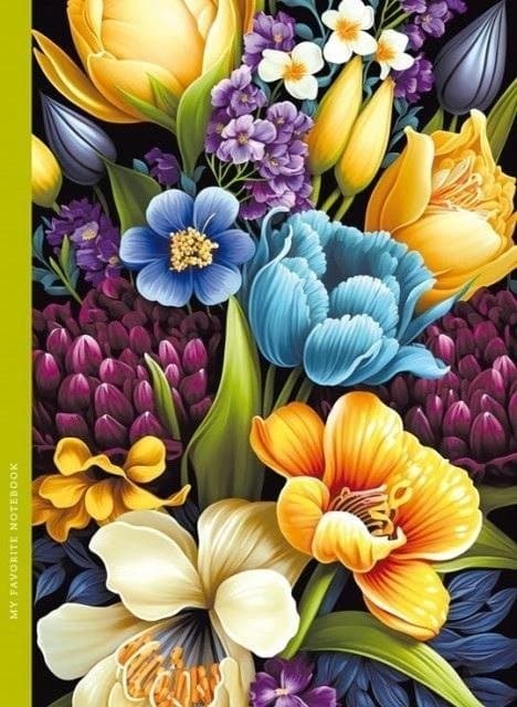 Dekorativ notesbog 143x200/48K ternet TW Flora