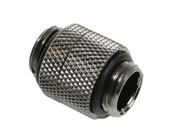 Bitspower Lige Adapter G1/4 tommer AG til G1/4 tommer AG - Drejelig, Plade Sort