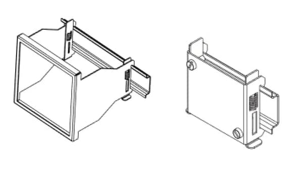 Skindeadapter 5:hul 45x45mm 00:ATS standardfremstilling
