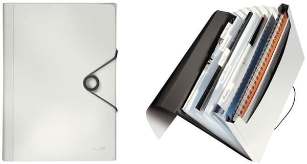 Leitz Portfölj med fack solid, vit (45791001)