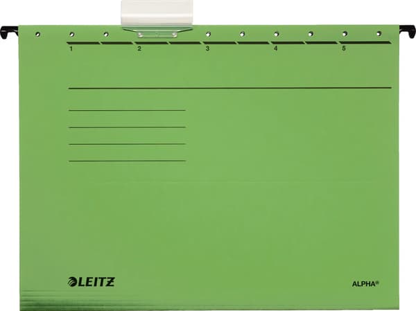Leitz hængemappe A4, ALPHA, grøn (19850055)
