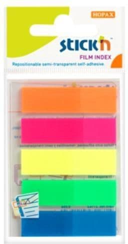 Stickn Inserts index självprop mix 5 col. neon classic (155296)